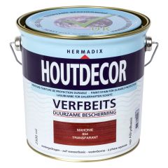 Hermadix houtdecor verfbeits mahonie - 2,5 liter