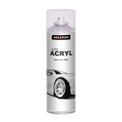 Maston Auto Acryl Spray - Hoogglans - Blanke lak - autolak - 500 ml