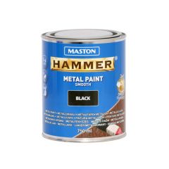 Maston Hammer - metaalverf - zwart - smooth - 750 ml