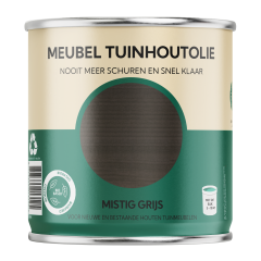 Meubel Tuinhoutolie - mistig grijs - teak olie - biobased - 750 ml