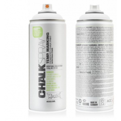 Montana spuitbare krijtverf (chalkspray) wit (CH 9100) - 400 ml