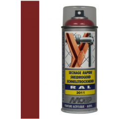 Motip industrial acryllak hoogglans RAL 3011 bruin-rood - 400 ml