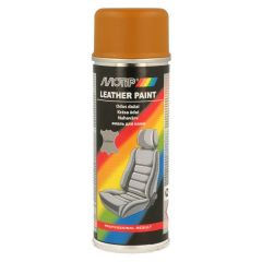 Motip leather spray - leer & vinyl lak - okerbruin (RAL 8001) - 200 ml