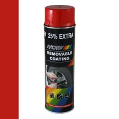 Motip removable coating / verwijderbare film hoogglans rood (04309) - 500 ml.