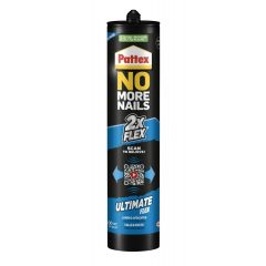 Pattex No More Nails Ultimate - 2x Flex - zeer flexibel - zwart - 390 gram