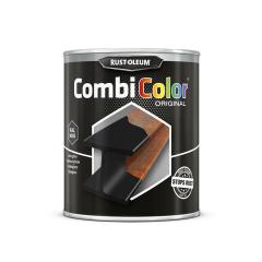 Rust-Oleum CombiColor Metaalverf 7375 - zijdeglans - zwart (RAL 9005) - 750 ml 