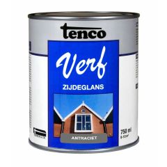 Tenco verf zijdeglans antraciet  (RAL 7016) - 750 ml