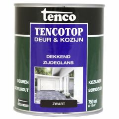 Tenco tencotop houtbescherming dekkend zijdeglans zwart (39) - 750 ml.