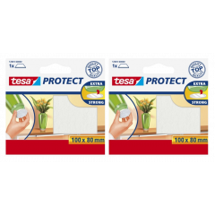 Tesa protect vilt wit - zelfklevend - beschermend - 100 x 80 mm - 2 stuks