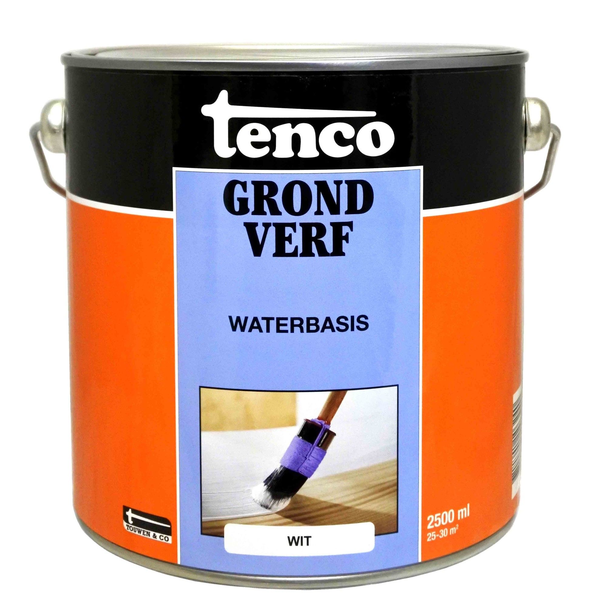 verkiezen vlotter Conclusie Tenco grondverf waterbasis wit - 2,5 liter | Bullstore.nl