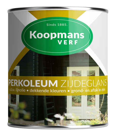 Tegenwerken telex trommel Koopmans perkoleum zijdeglans dekkend wit (201) - 2,5 liter | Bullstore.nl