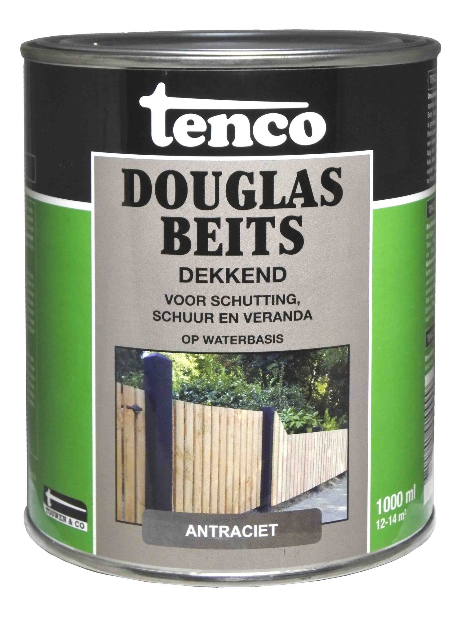 Tenco beits dekkend antraciet - 1 liter | Bullstore.nl
