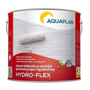 Aquaplan Hydro-Flex - vochtwerende gevelcoating - extreem dekkend - 2,5 liter