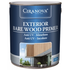 Ciranova Exterior Bare Wood Primer - Kleurloos - Beschermende Houtprimer - 2,5 liter