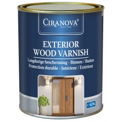 Ciranova Exterior Wood Varnish - Transparant Blank Hout - Houtvernis - 750 ml