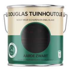 Douglas Tuinhoutolie - aarde zwart - douglas olie - biobased - 2,5 liter
