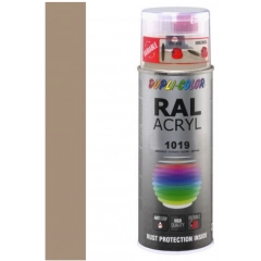 Dupli-Color acryllak hoogglans RAL 1019 grijsbeige - 400 ml