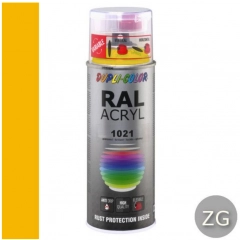 Dupli-Color acryllak zijdeglans RAL 1021 koolzaad geel - 400 ml
