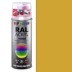 Dupli-Color acryl hoogglans RAL 1004 goudgeel - 400 ml.