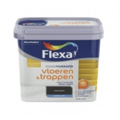 Flexa mooi makkelijk vloeren & trappen lak zwart - 750 ml.
