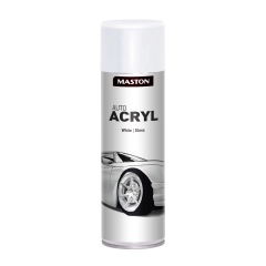 Maston Auto Acryl Spray - Hoogglans - Wit - autolak - 500 ml