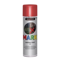 Maston Mark Marking Paint - Mat - Rood - Markeringsspray - 500 ml