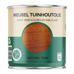 Meubel Tuinhoutolie - naturel teak - teak olie - biobased - 750 ml