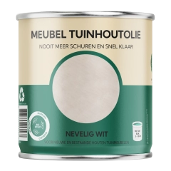 Meubel Tuinhoutolie - nevelig wit - teak olie - biobased - 750 ml