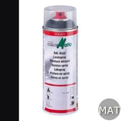 Motip ColorMatic Professional lakspray RAL 9005 diepzwart mat - 400 ml.