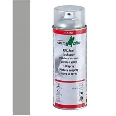 Motip ColorMatic Professional lakspray RAL 9006 wit aluminium zijdeglans - 400 ml.