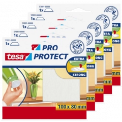 Tesa protect vilt wit - zelfklevend - beschermend - 100 x 80 mm - 5 stuks